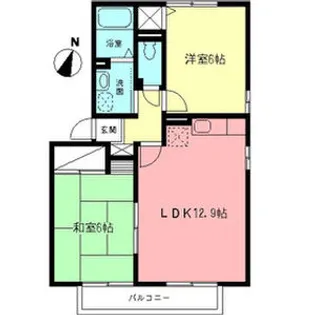 ベル・フラットA【2階】の間取り