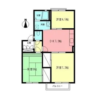 コートヒルズ【203号室】の間取り