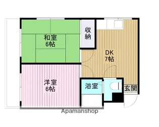 レジデンス秀【1階】の間取り