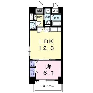 グリンデルヴァルト【2階】の間取り