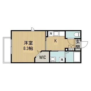 コーラルハイツB【2階】の間取り