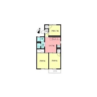 サンライズシブヤ【1階】の間取り