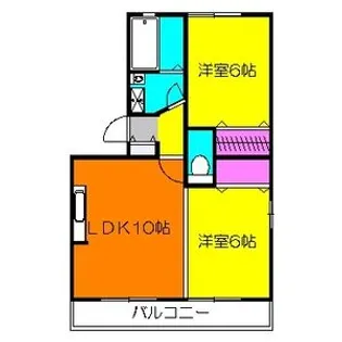 コルティーレⅠ【2階】の間取り