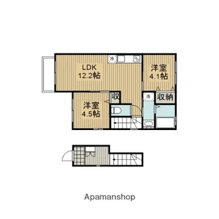 サンハイツ南町田【202号室】の間取り
