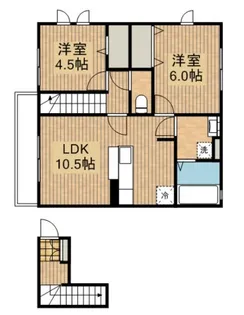 CASA VERDE B【2階】の間取り