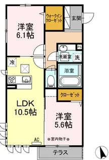 コンフォート プラス・T【1階】の間取り