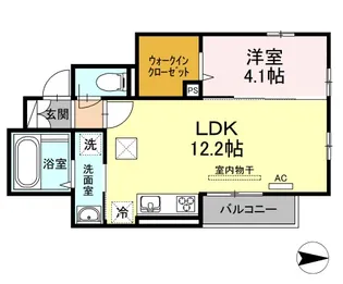 シャンブル【1階】の間取り