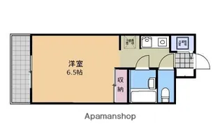 立川幸町クリスタルマンション【107号室】の間取り