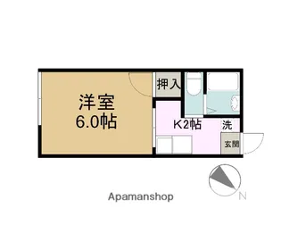 メゾン・アプリコ【1階】の間取り