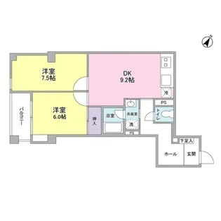 長津田ポストビル【3階】の間取り