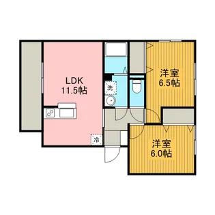 ラークヒルズB【2階】の間取り