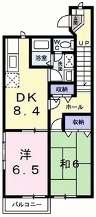 ジェントルブリーズ【2階】の間取り