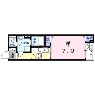 ノーブルコーケ相原【1階】の間取り