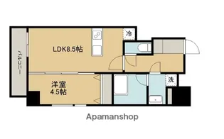 レジエールイースト【8階】の間取り