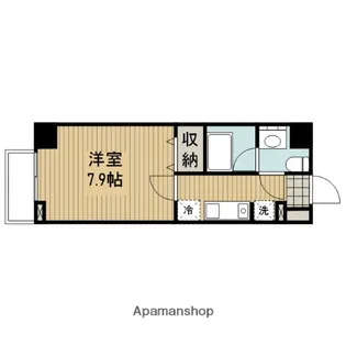 レジエールウエスト【7階】の間取り