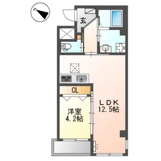 アーバンクレスト【1階】の間取り