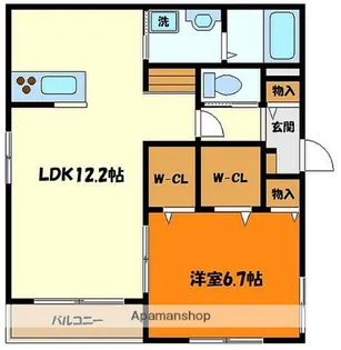 ガーネット町田【1階】の間取り