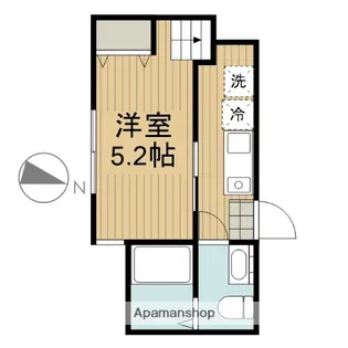 神奈川県大和市鶴間1丁目【アパート】の間取り