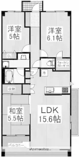 ランドシティ玉川学園ロイヤルテラス【5階】の間取り
