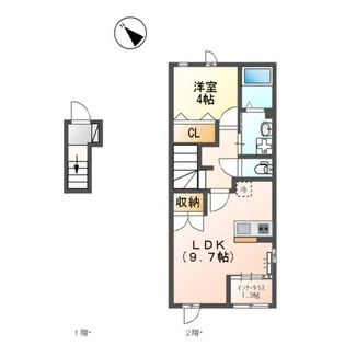 シャディナス【2階】の間取り