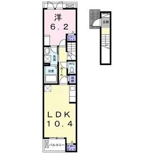 グランメール・フラン【2階】の間取り