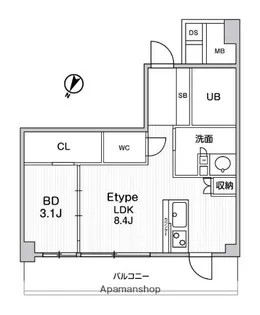 JMF RESIDENCE 町田【2階】の間取り