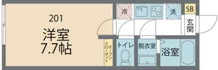 カインドネス小田急相模原【201号室号室】の間取り