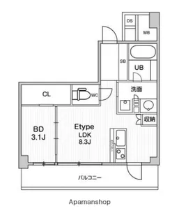 JMF RESIDENCE 町田【6階】の間取り