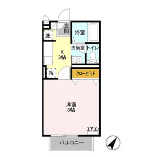 メルヴェール Ⅱ【2階】の間取り