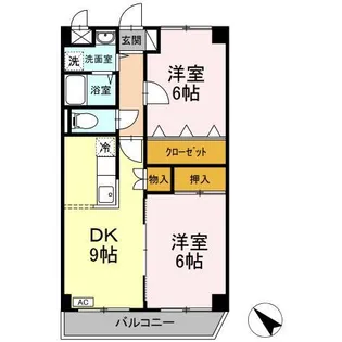 クレッセ【103号室】の間取り