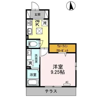 レフィナード【2階】の間取り