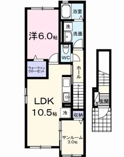 サニークレスト【2階】の間取り