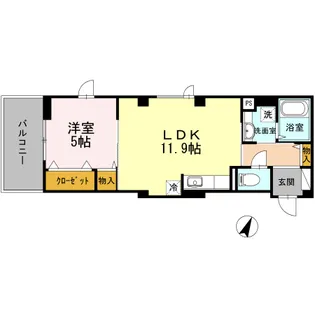 SKYSHORE【4階】の間取り