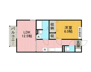 ハイヤードヒルズIII【1階】の間取り