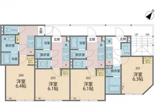 神奈川県相模原市南区上鶴間本町6丁目【アパート】の間取り