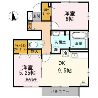 ベルテ【1階】の間取り