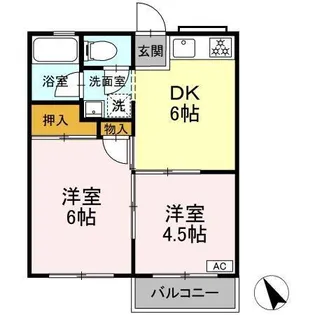 コーポふじII【2階】の間取り