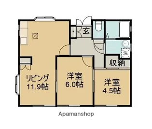 プルミエール【1F号室】の間取り