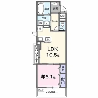 ベルヒルズノース【3階】の間取り