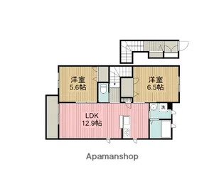 リリエンハイムC【205号室】の間取り