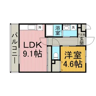 メゾンクレール【2階】の間取り