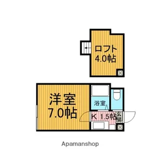 ヴィラージュ町田【101号室】の間取り