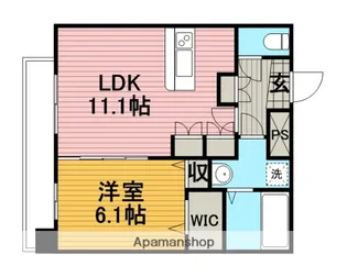 パークヒルズ町田【7階】の間取り