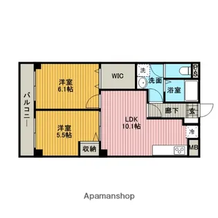 リバーサイド大澤【1階】の間取り