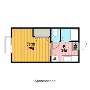シティハイムオオヌキ【201号室】の間取り