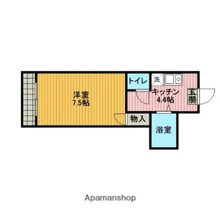 三徳ハイツⅢ【3階】の間取り