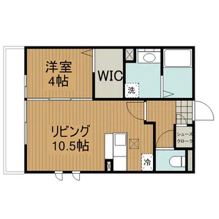 ヴィーブル草薙【1階】の間取り