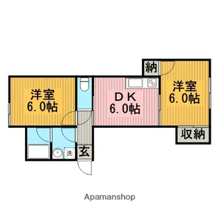 神奈川県大和市中央林間1丁目【アパート】の間取り