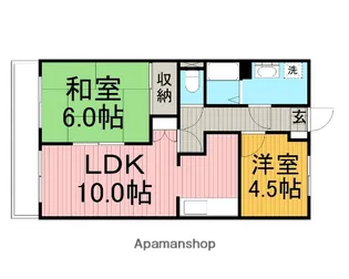 神奈川県大和市中央林間6丁目【マンション】の間取り