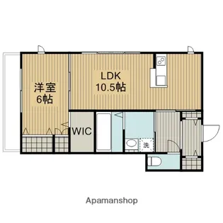 メゾンコンフォール【1階】の間取り